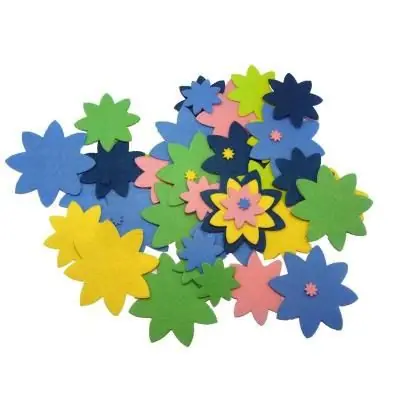 Motif adhésif feutrine - Fleur - 150 pièces - Sodertex