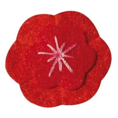 Motif adhésif feutrine - Fleur cerisier - 5 pièces - Graine créative