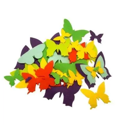 Motif adhésif feutrine - Papillon - 150 pièces - Sodertex