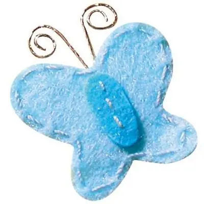 Motif adhésif feutrine - Papillon - 6 pièces - Graine créative