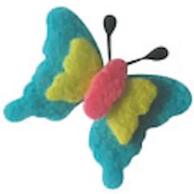 Motif adhésif feutrine - Papillon n°2 - 6 pièces - Graine créative