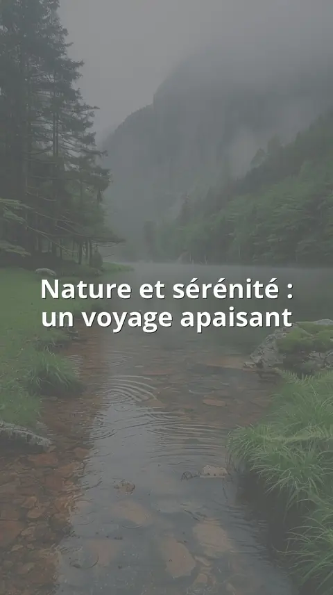 Nature et sérénité : un voyage apaisant