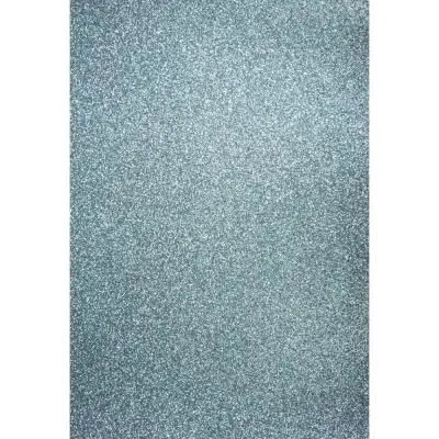 Papier cartonné pailleté - A4 - Bleu pigeon - 10 feuilles - Rayher