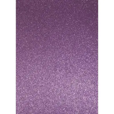 Papier cartonné pailleté - A4 - Lilas tendre - 10 feuilles - Rayher