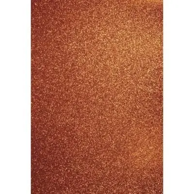 Papier cartonné pailleté - A4 - Orange - lot de 10 feuilles - Rayher
