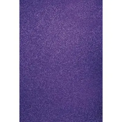 Papier cartonné pailleté - A4 - Prune - lot de 10 feuilles - Rayher