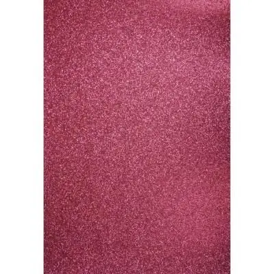 Papier cartonné pailleté - A4 - Rose oeillet - 10 feuilles - Rayher