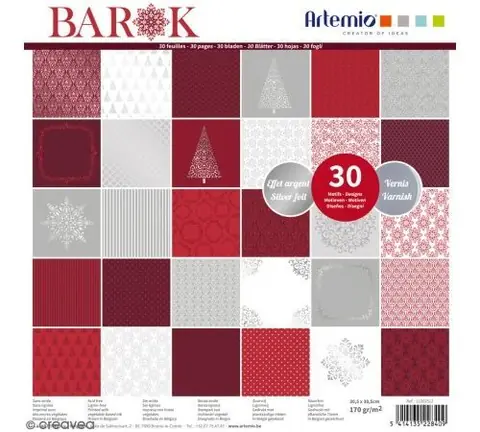 Papier scrapbooking Artemio - Barok - 30,5 x 30,5 cm - 30 feuilles