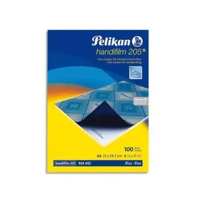 Pochette de 100 films noires carbone A4 Interplastic pour machine à écrire dos ciré