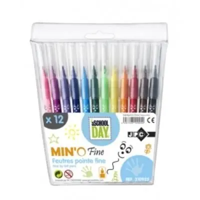 Pochette de 12 stylos feutre pointe fine - JPC 310925