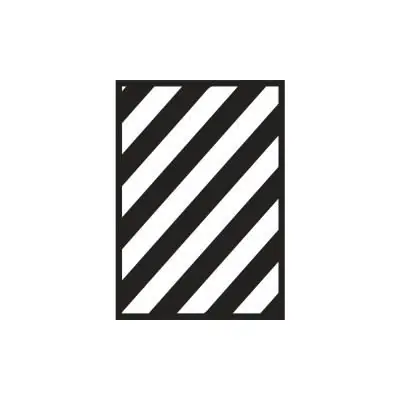 Pochoir adhésif - diagonale / flèche -A5 - 2 motifs - Rayher