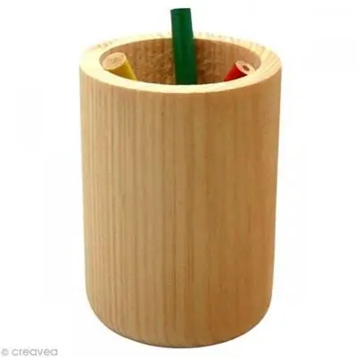 Pot à Crayons en Bois à décorer