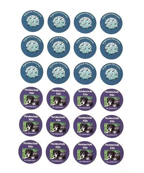 Ramette de 100 feuilles de 24 étiquettes rondes Ø 40 mm