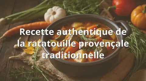 Recette authentique de la ratatouille provençale traditionnelle