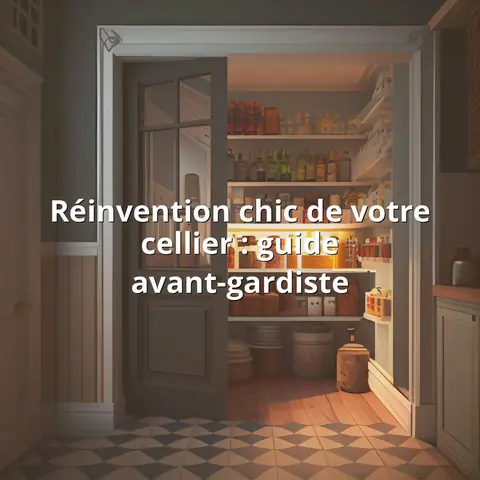 Réinvention chic de votre cellier : guide avant-gardiste