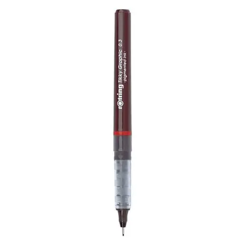 rOtring Tikky Graphic feutre fin 0,30 mm, encre noire