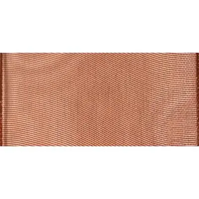 Ruban organdi - Brun foncé - 40 mm - Au mètre - Rayher