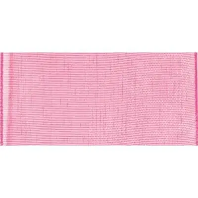 Ruban organdi - Rose foncé - 40 mm - Au mètre - Rayher