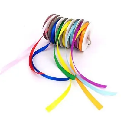 Ruban satin 6 mm assortiment 8 couleurs 10 m - sodertex