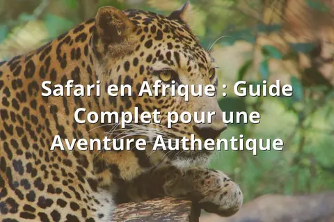 Safari en Afrique : Guide Complet pour une Aventure Authentique