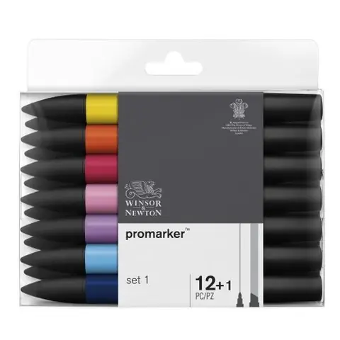 Set de 12 feutres Winsor & Newton Promarker Modèle aléatoire