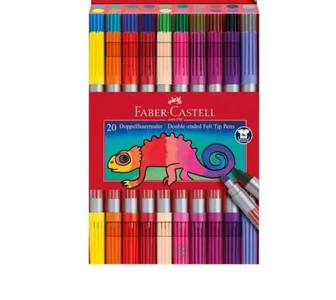 Set de 20 feutres Faber-Castell Double pointe