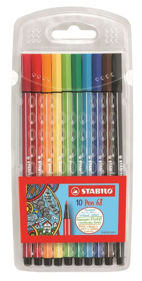 Set de 5 feutres Stabilo Pen 68