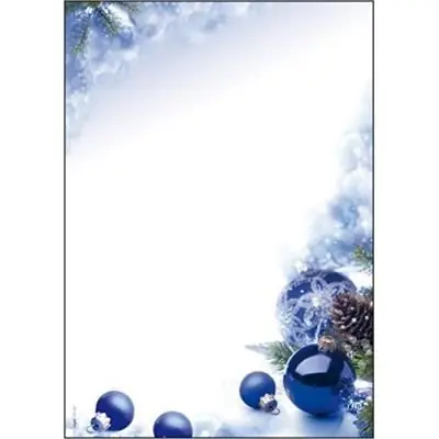 Sigel paquet de 100 feuilles de papier motif de noël bleu format a4 dp034