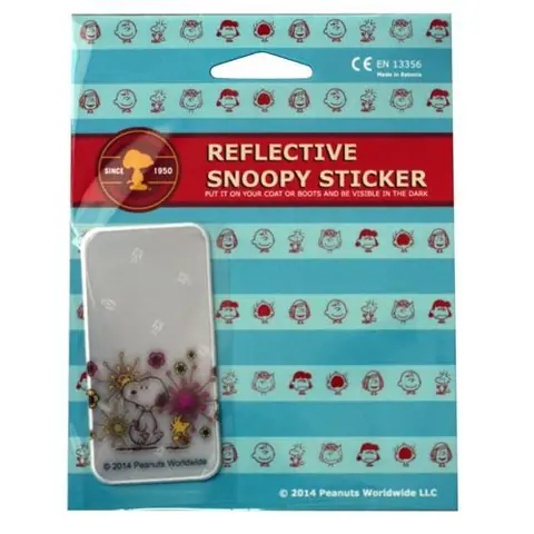 Softreflector - Sticker réfléchissant Snoopy Snoopy & Fleurs