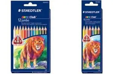 STAEDTLER - Crayons de couleur NORISCLUB triplus jumbo, étui de 12
