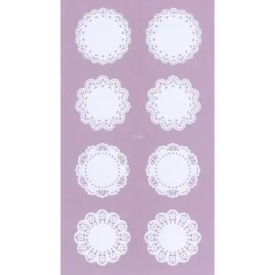 Sticker dentelle - Napperon - 16 pièces - Graine créative
