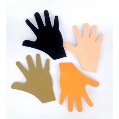 Sticker en mousse mains (taille maxi) 20 pièces - sodertex