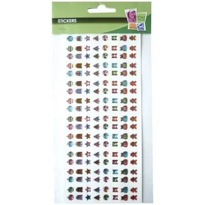 Sticker époxy adhésif - Noël - 160 pièces - Graine créative