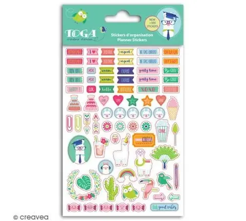 Stickers agenda planner organisation Toga - Oh Lamaa - 500 pcs