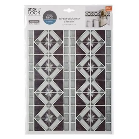 Stick'N Look - Sticker Déco Frise 25x38cm Gris