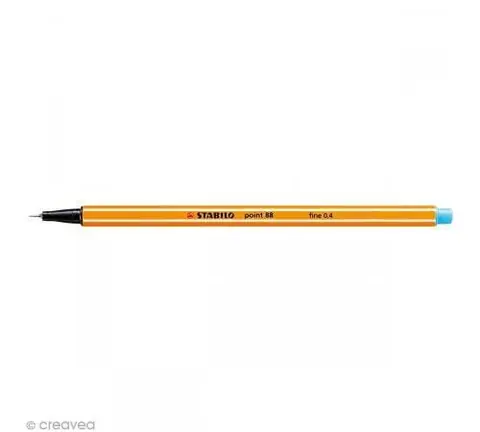 Stylo feutre Stabilo point 88 à l'unité - Pointe fine - 35 couleurs