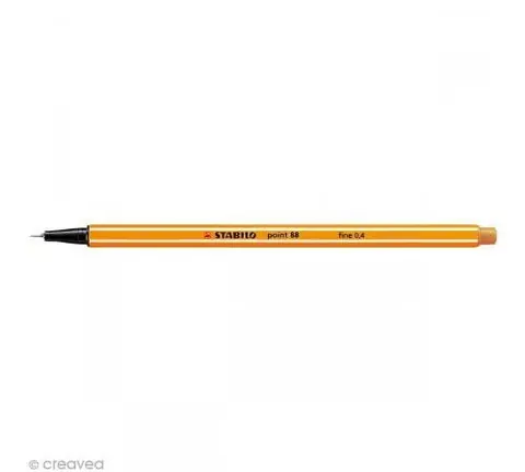 Stylo feutre Stabilo point 88 à l'unité - Pointe fine - 35 couleurs