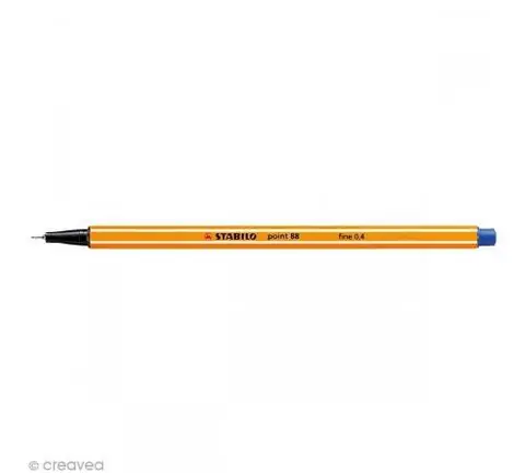 Stylo feutre Stabilo point 88 à l'unité - Pointe fine - 35 couleurs