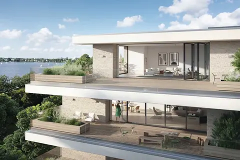 Systèmes coulissants pliants Schüco AS FD, plus de transparence dans l'architecture