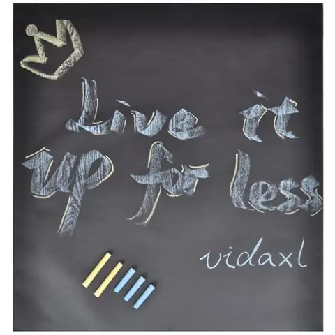 Tableau autocollant avec craies, Toile murale 0,6 x 3m 2 rouleaux