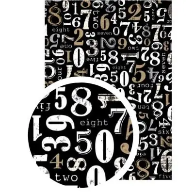 Tissu adhésif A4 - Chiffre - Graine créative
