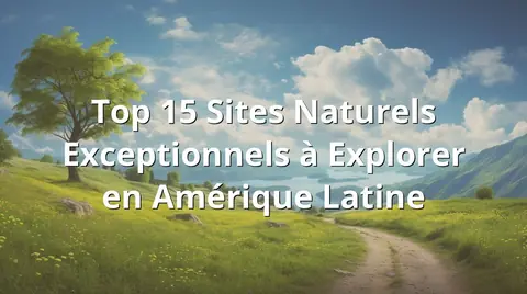 Top 15 Sites Naturels Exceptionnels à Explorer en Amérique Latine