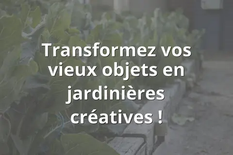 Transformez vos vieux objets en jardinières créatives !