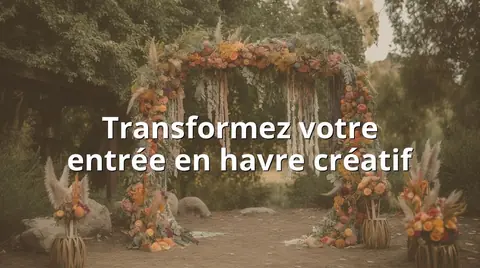 Transformez votre entrée en havre créatif