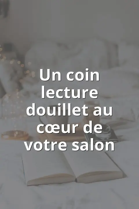 Un coin lecture douillet au cœur de votre salon