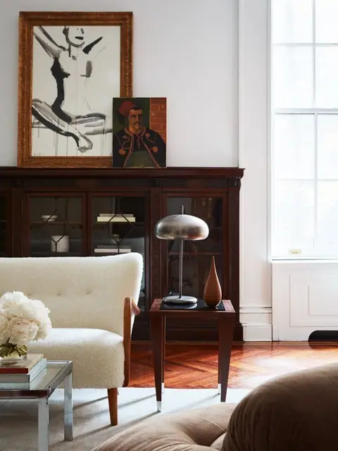 Un mélange de meubles modernes et anciens pour un look éclectique - Chiccacasa blog