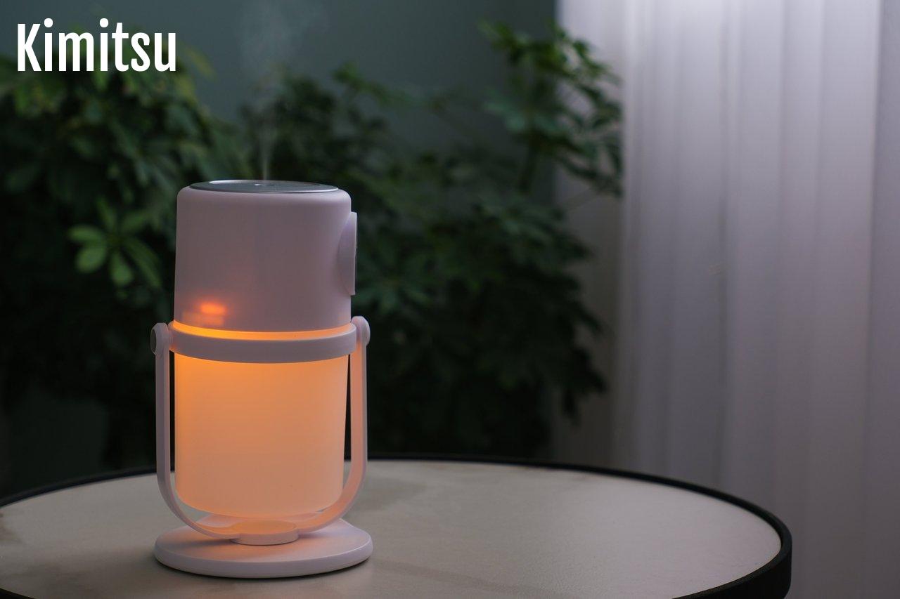 Diffuseur d’huiles essentielles VicTsing avec lumière LED verte douce pour une ambiance zen et relaxante à la maison.