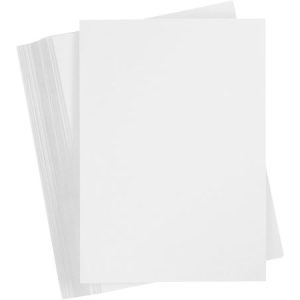 Papier cartonné – A6 – Blanc neige – 180 gr – 100 feuilles