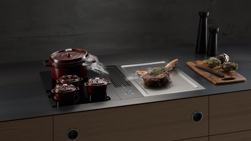 Cuisiner écologiquement avec style. Solutions de conception durable Plaque de cuisson BORA originale pour l'aménagement d'une cuisine écologique