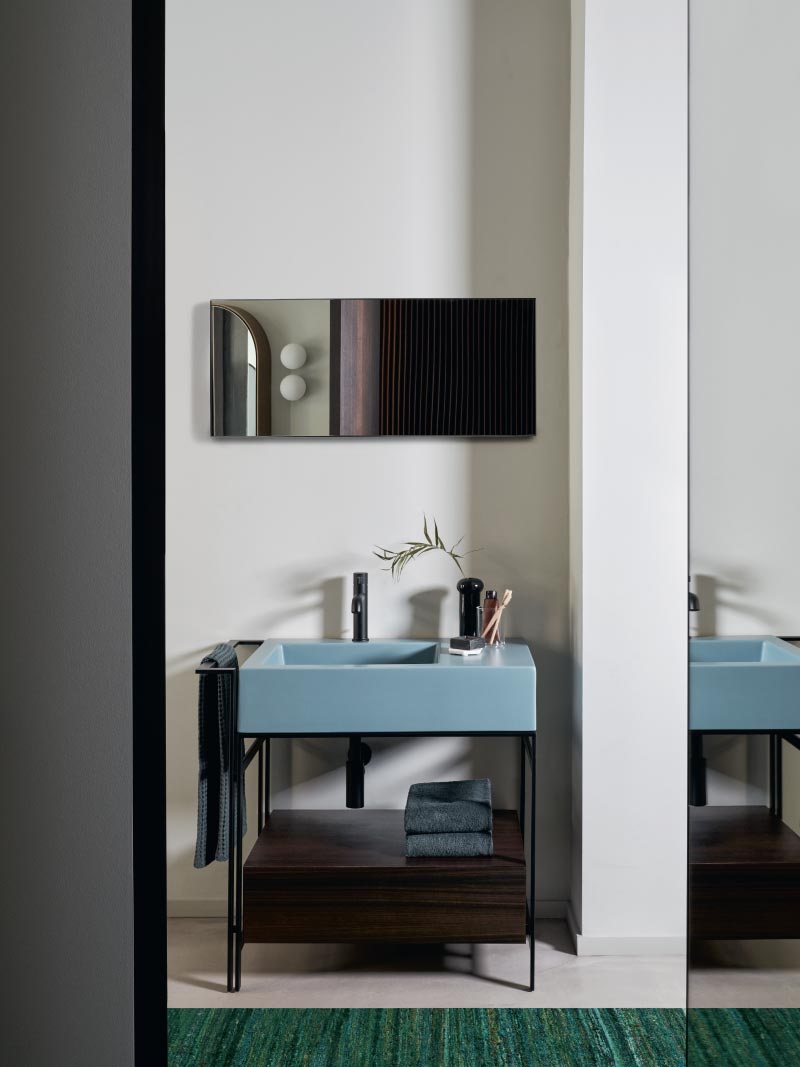 La salle de bains Ceramica Cielo se teinte de bleu. Les propositions de Ceramica Cielo pour une salle de bains inspirée par les couleurs de la mer